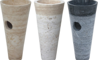 ALT-48 \ Traverten ve Mermer Ayaklı Lavabo Tasarımları (Ölçüler :40*25*85 cm)