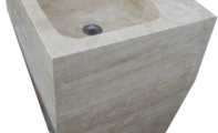 ALT-80  \ Traverten ayaklı lavabo modeli.(Ölçüler: 45*50*85 cm)