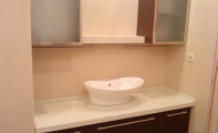 Çimstone Banyo tezgahı çanak lavabo uygulaması.Çimstone mu Granit mi sorusunun yanıtı tartışmasız Çimstone olur. 