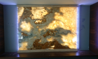light yellow onyx marble plate, illuminated lemon onyx panel, illuminated onyz column and wall coverings, Onyx marble is the most elegant complement to interior and exterior decorations. As onyx marble is used in column coverings, onyx marble is frequently preferred in bar countertops. Onix marble, which is a marble genus with excellent light transmittance thanks to its homogenous structure, can be an art masterpiece in the right hands.